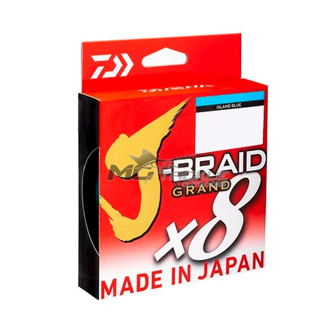 Tresse De Pêche Daiwa J-Braid 8x - 150 M, Diamètre 0.28 Mm, Résistance 26.5 Kg, Couleur Verte