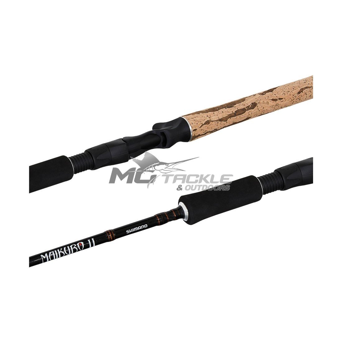 6'10 Shimano Maikuro II 2-5kg Spin Rod - 2 Piece Graphite Fishing Rod