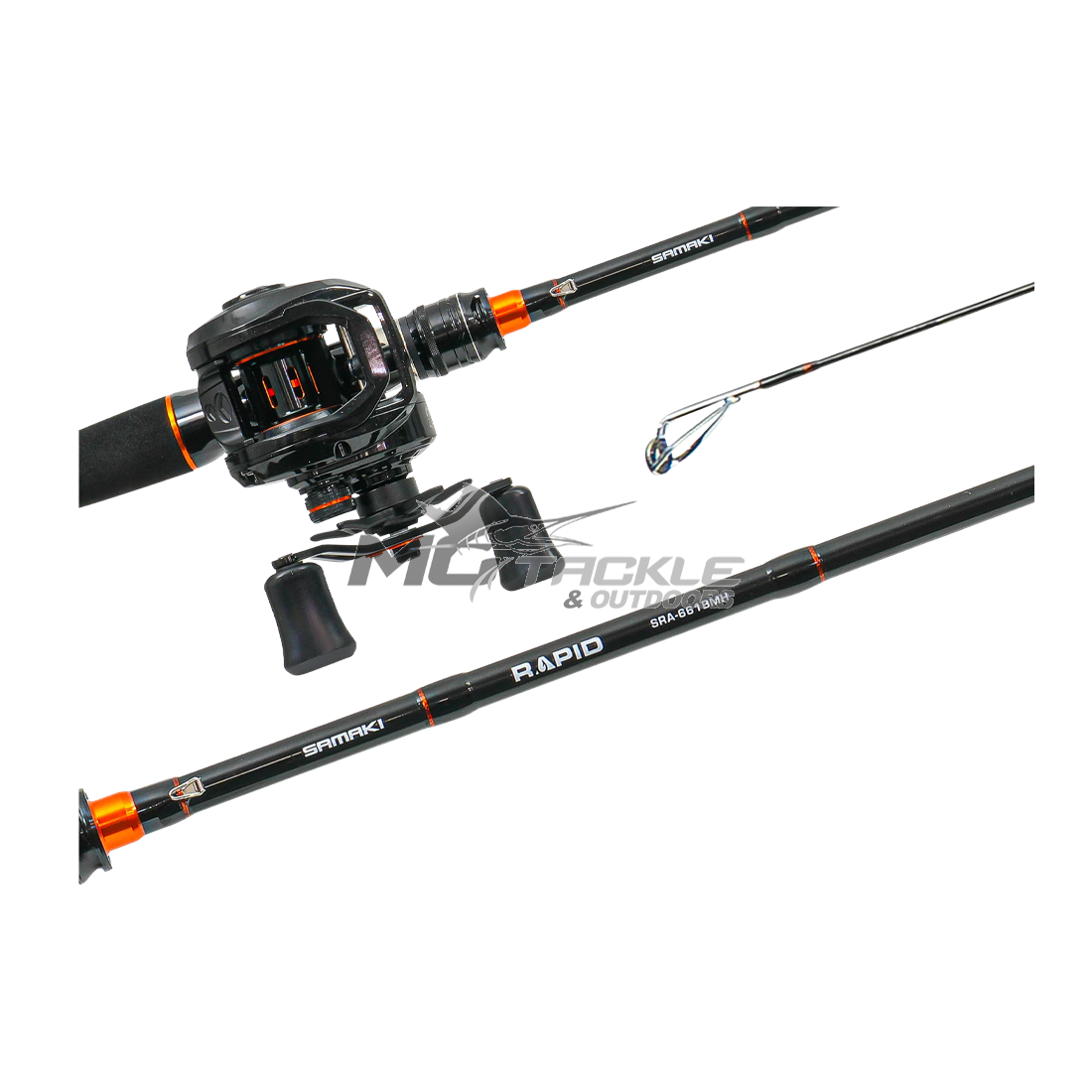 ahi 8 sabiki stick conventional baitcasting rod Ahi RSB-800 Sabiki Stick Bait Catcher Rod, 8-Feet, 3-Piece 8 Foot, Black
