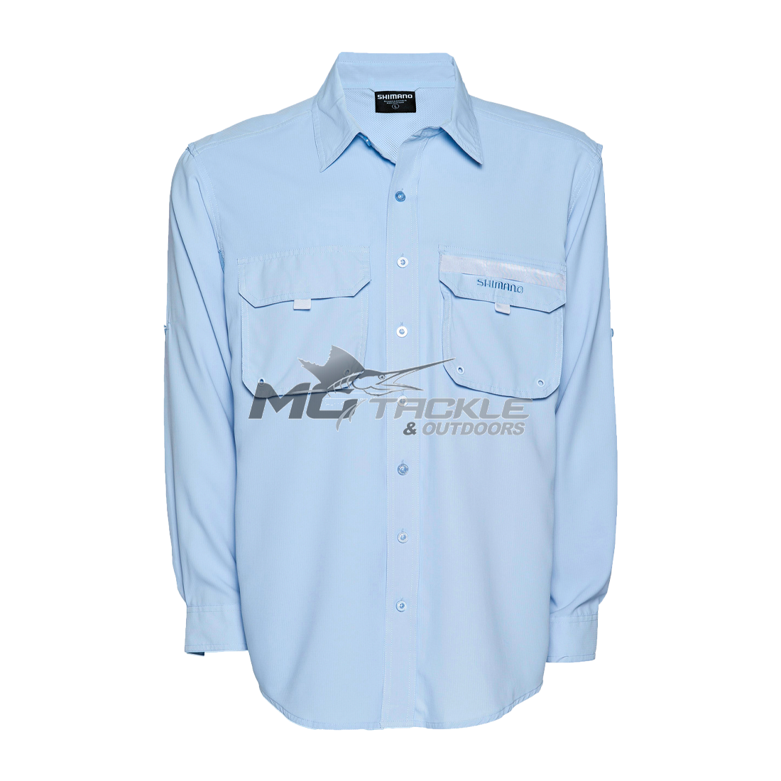 Shimano Vented Shirt Blue - Long Sleeve Fishing Shirts for Sale