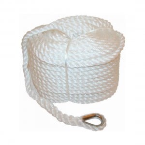 RWB Marine Silver Rope - Hank Spliced