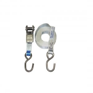 Just Straps Stainless Steel Light Duty Ratchet Strap - 25mm x 4.3m