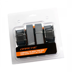 Darche Cam Buckle Tie Downs Twin Pack - 3m x 25mm
