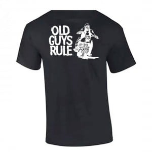 Old Guys Rule Biker Guy Tee