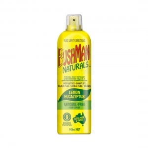 Bushman Naturals Lemon Eucalyptas 145ml Aerosol Free Pump Spray
