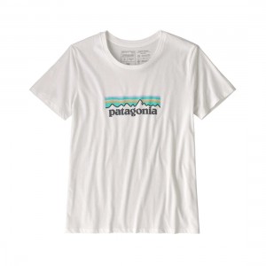 Patagonia Womens P-6 Logo Organic Cotton Crew T-Shirt