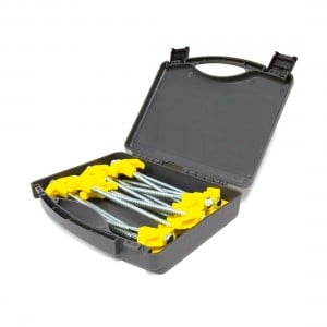 Oztrail Screw In Tent Peg Set 16 Piece