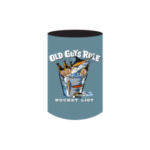 Old Guys Rule Bucket List Stubby Cooler