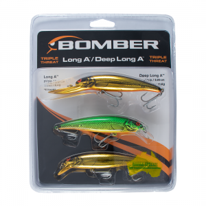 Bomber Triple Threat Long A Lure Pack