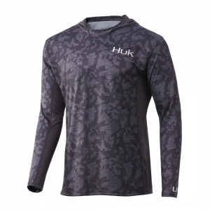 HUK Mens Icon X Running Lakes Hoodie
