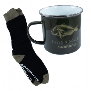 Shimano Boot Socks & Enamel Mug Set