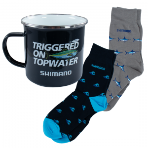 Shimano Dress Socks & Enamel Mug Set