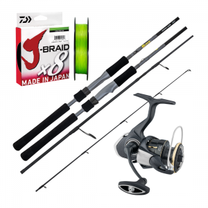 Daiwa 23 TD Hyper / 26 Freams Spin Combo + J Braid