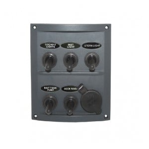 RWB Marine 5 Switch Panel + Socket
