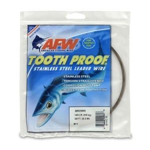 AFW Stainless Steel Tooth Proof Leader Wire - 1/4 Pound
