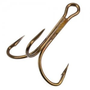 Mustad 3563 Treble Ringed Strong Bronzed - Bulk Pack