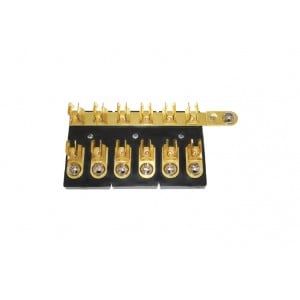 RWB Marine Fuse Block - Bakelite/Brass
