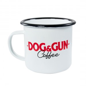 Dog & Gun Vintage Logo Enamel Mug
