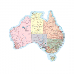 Adventure Awaits Map Of Australia Sticker