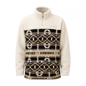 Carve Mens Dutton Quarter Zip Sweatshirt Polar Fleece