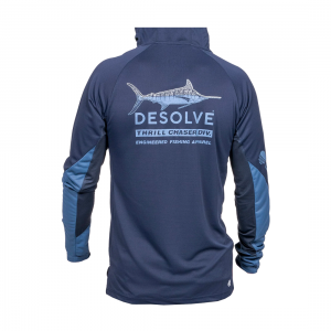 Desolve Mens Stripey Fish Face Hoodie