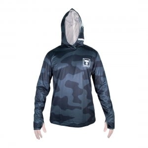Jackall Camo Hooded Long Sleeve Shirt