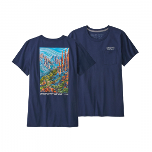 Patagonia Womens Oak Flat Organic Pocket T-Shirt