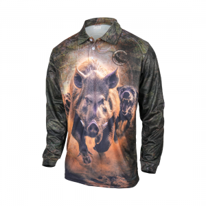 Samaki Adults Wild Boar Long Sleeve Shirt