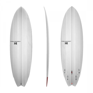 Tolhurst HIBT 3+3 Thunderbolt Red Surfboard