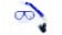 Land & Sea Clearwater Silicone Mask & Snorkel Set