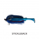 Spin Wright Fluffball x Raijin Shad Lure