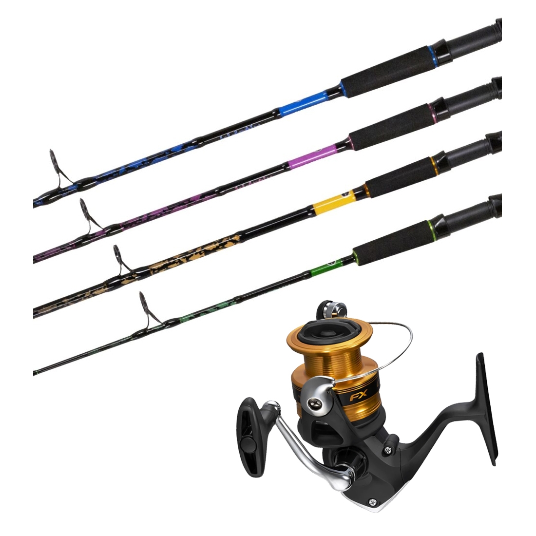 motackle shimano rods Lua Matic MB S86ML-4 (Spinning 4Pcs) This blank is a glass core with a graphite overlay that gives your rod an enhanced power to weight ratio! Spinning Reel Best Whiting Rod