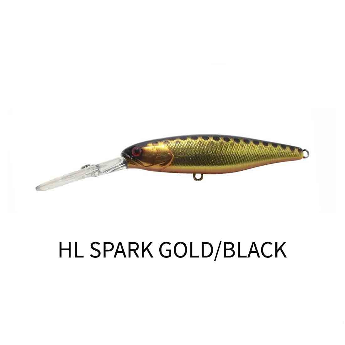 Leurre Jackall Soul Shad 68SP Suspending – HL Gold Black – 68mm, 9g, Neuf