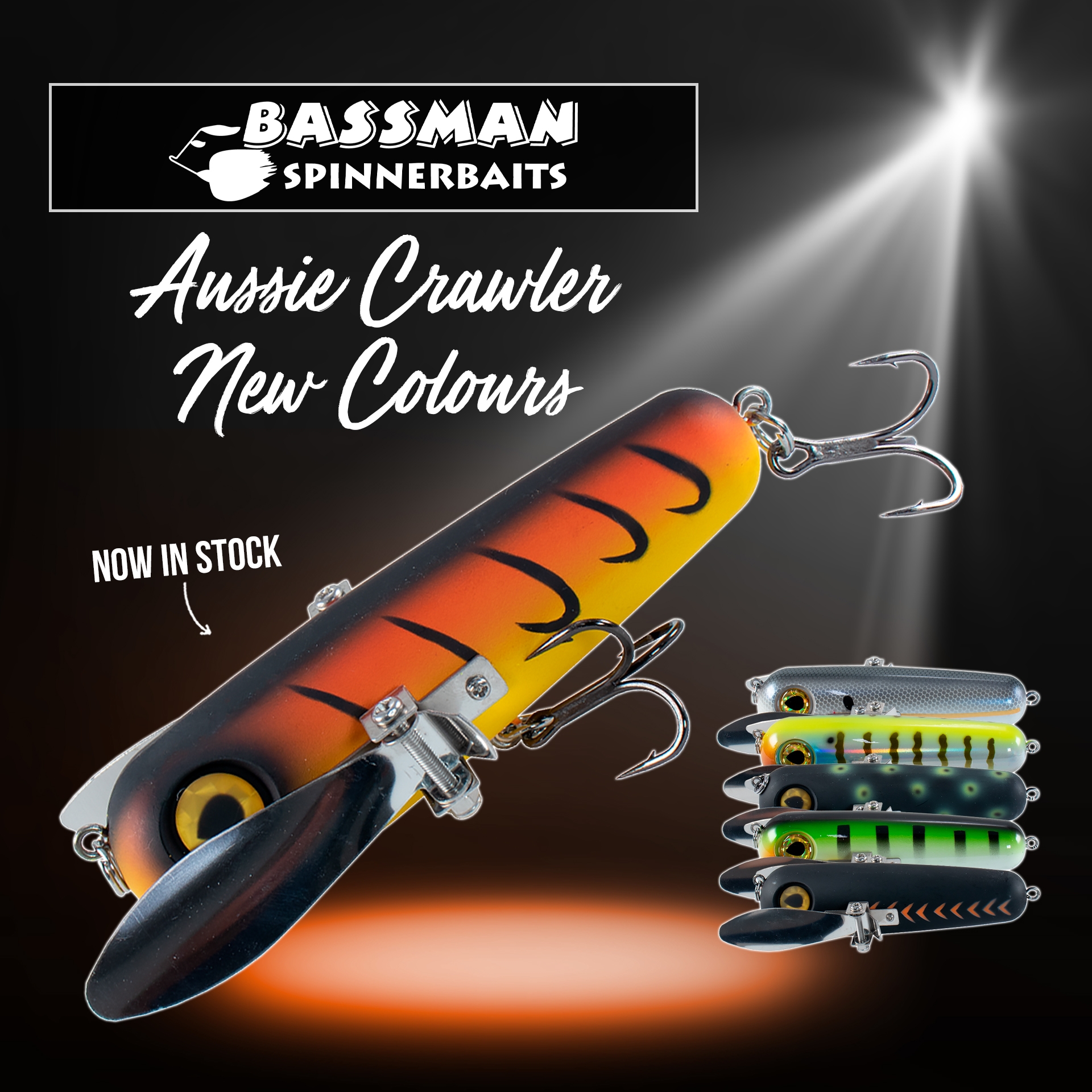 New Colour - BASSMAN AUSSIE CRAWLER SURFACE LURE