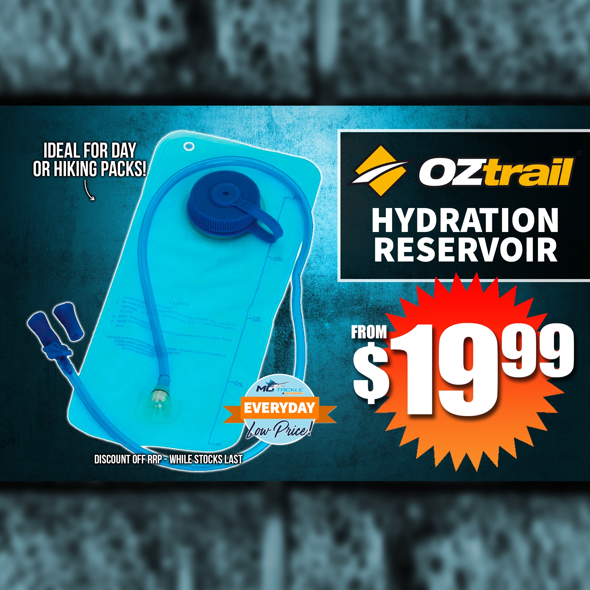 OZTRAIL HYDRATION RESERVOIR from $19.99