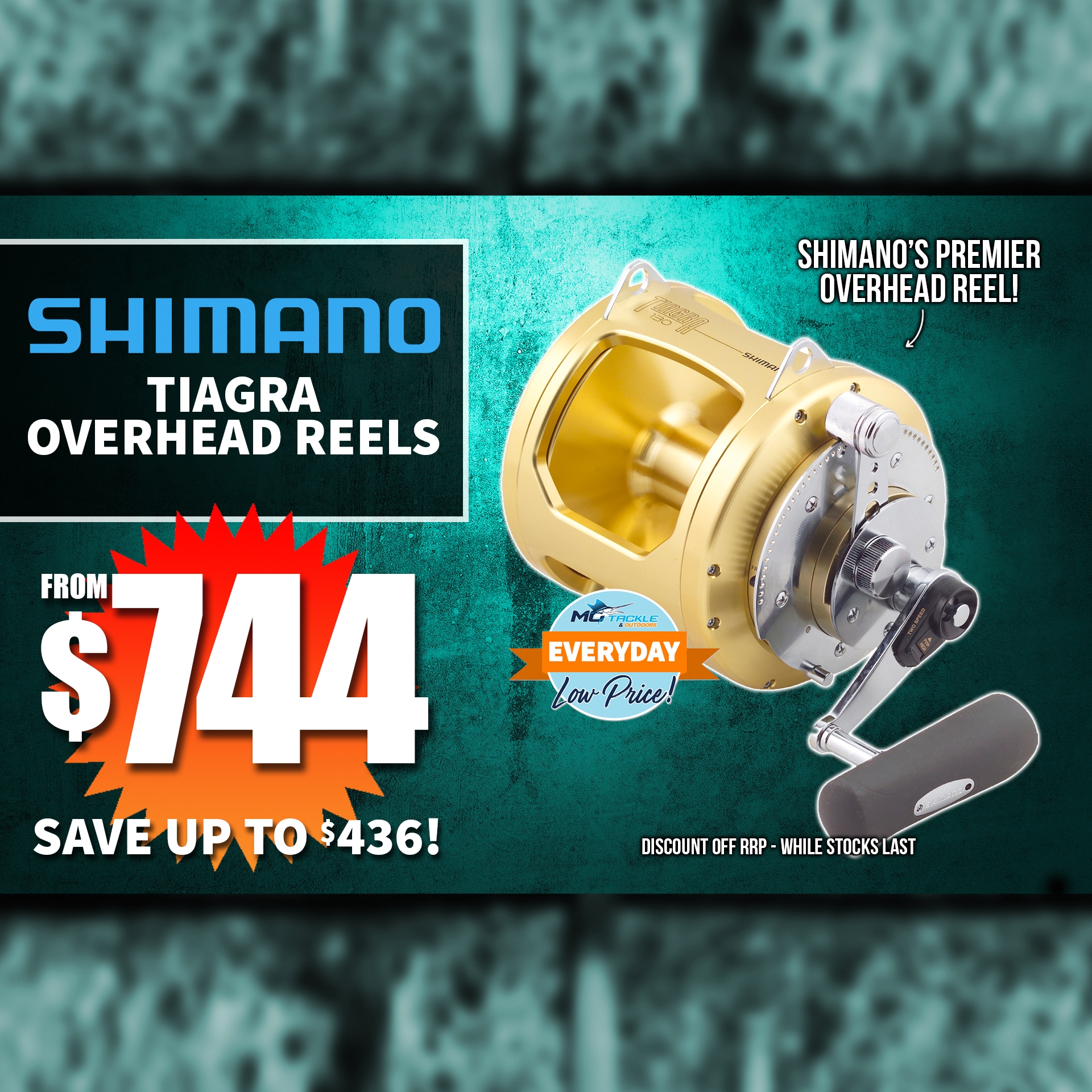 SHIMANO TIAGRA OVERHEAD REEL from $744