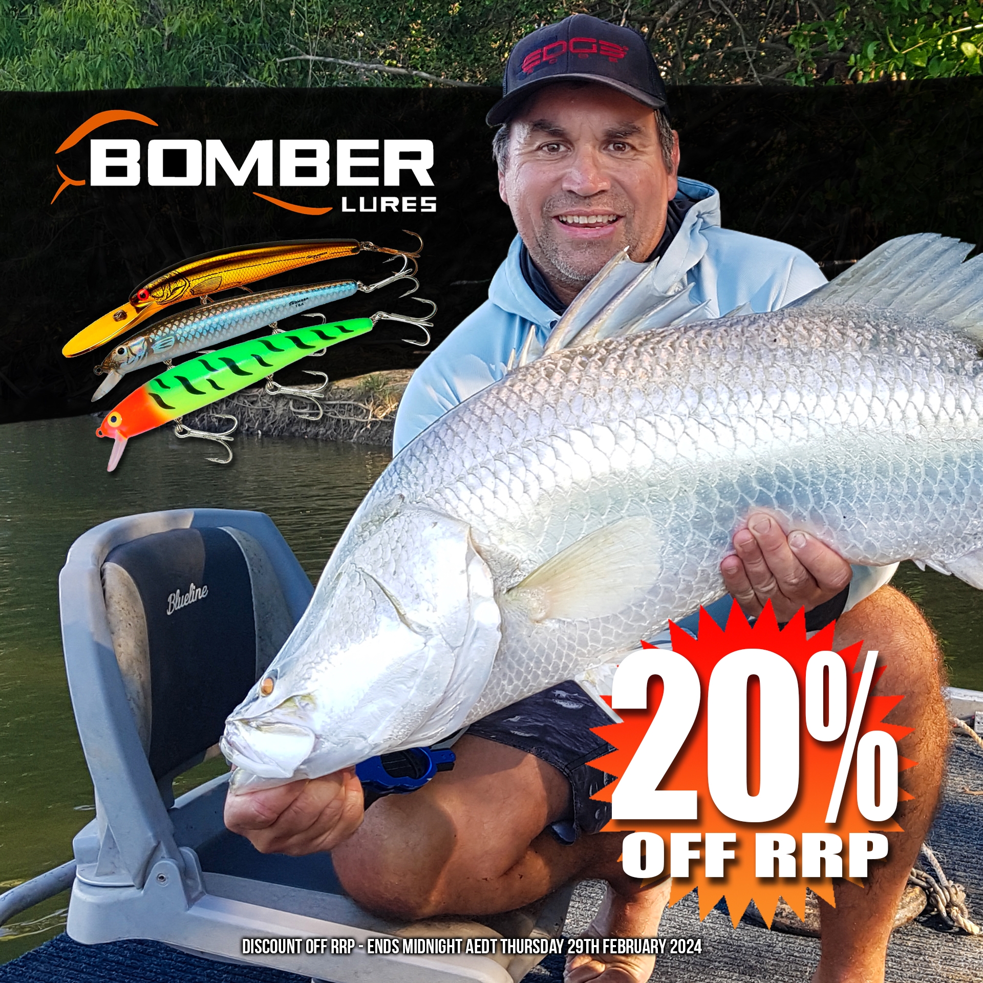 20% off Bomber Lures