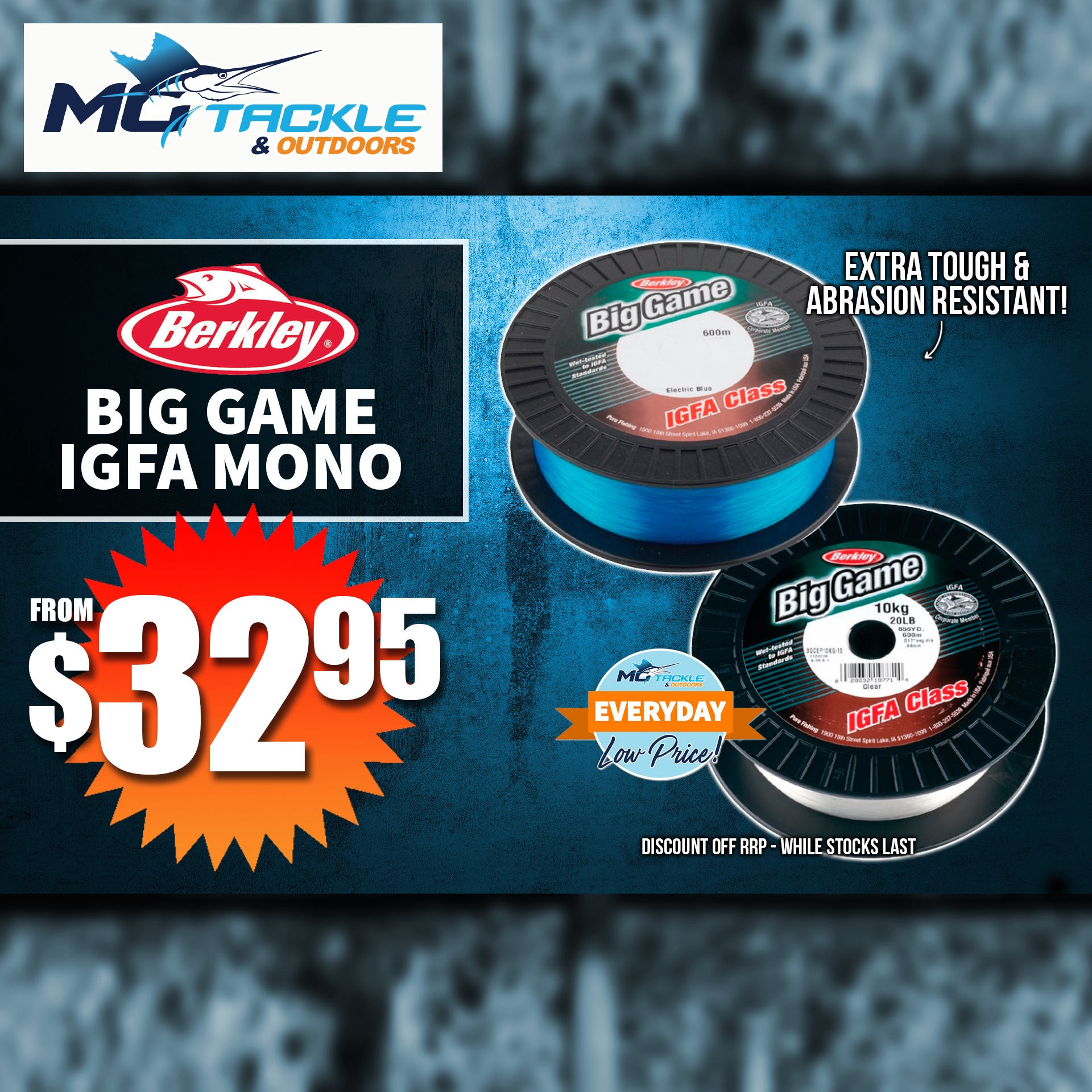 Berkley Big Game IGFA Mono from $32.95