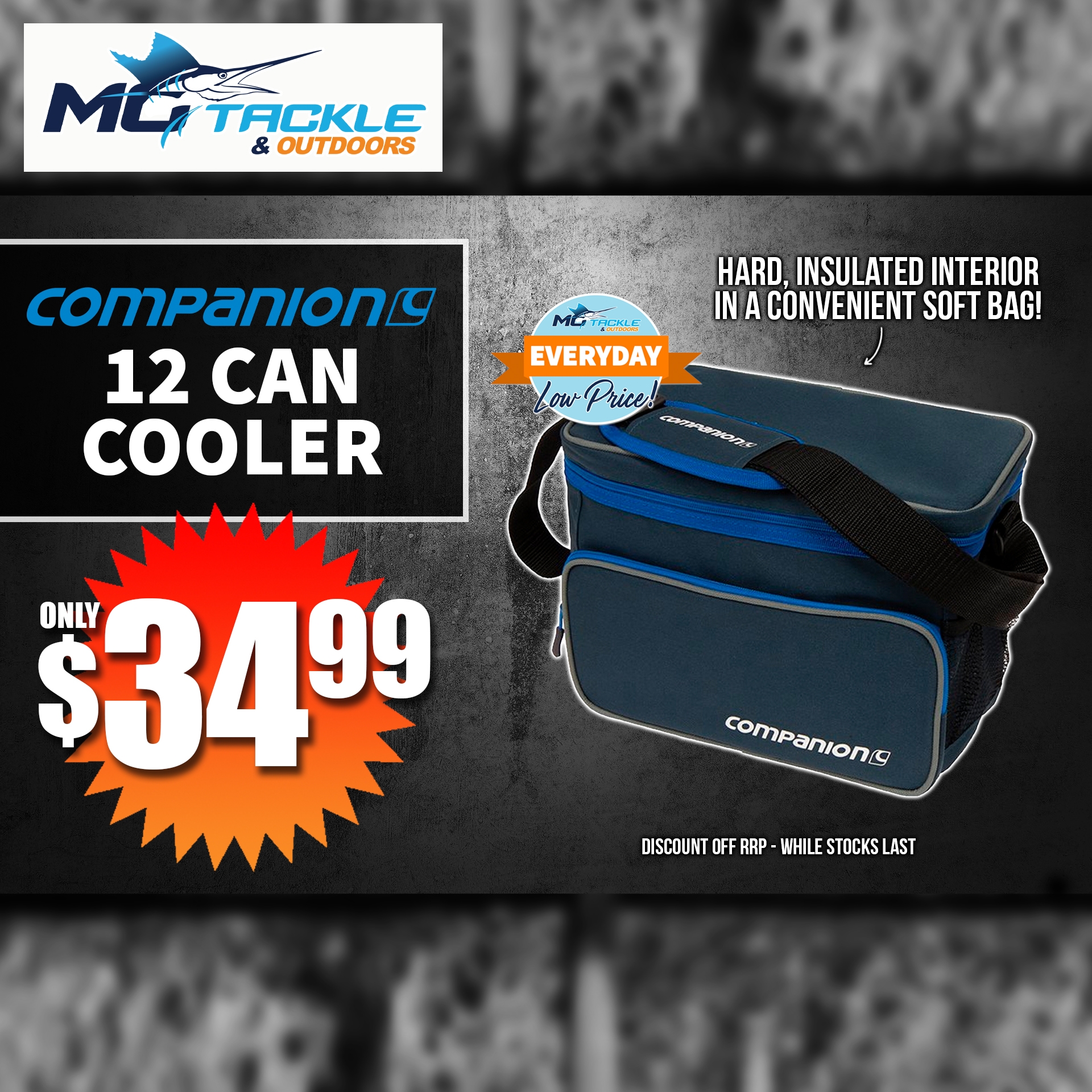 COMPANION 12 CAN CROSSOVER COOLER only $34.99