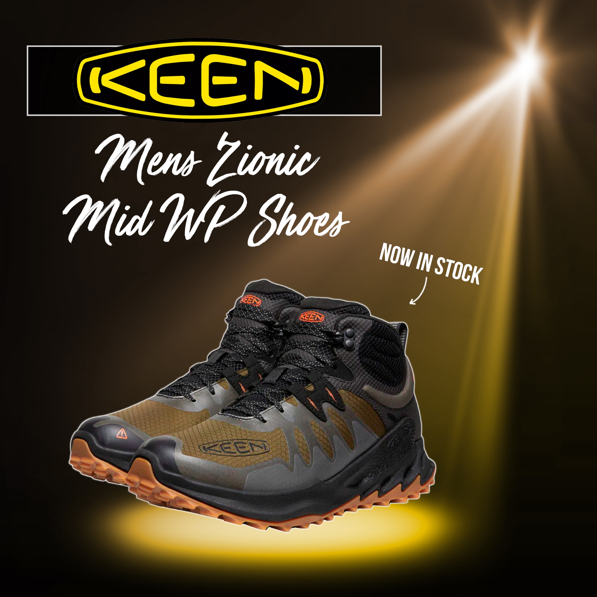 New - Keen Mens Zionic Mid WP Shoes