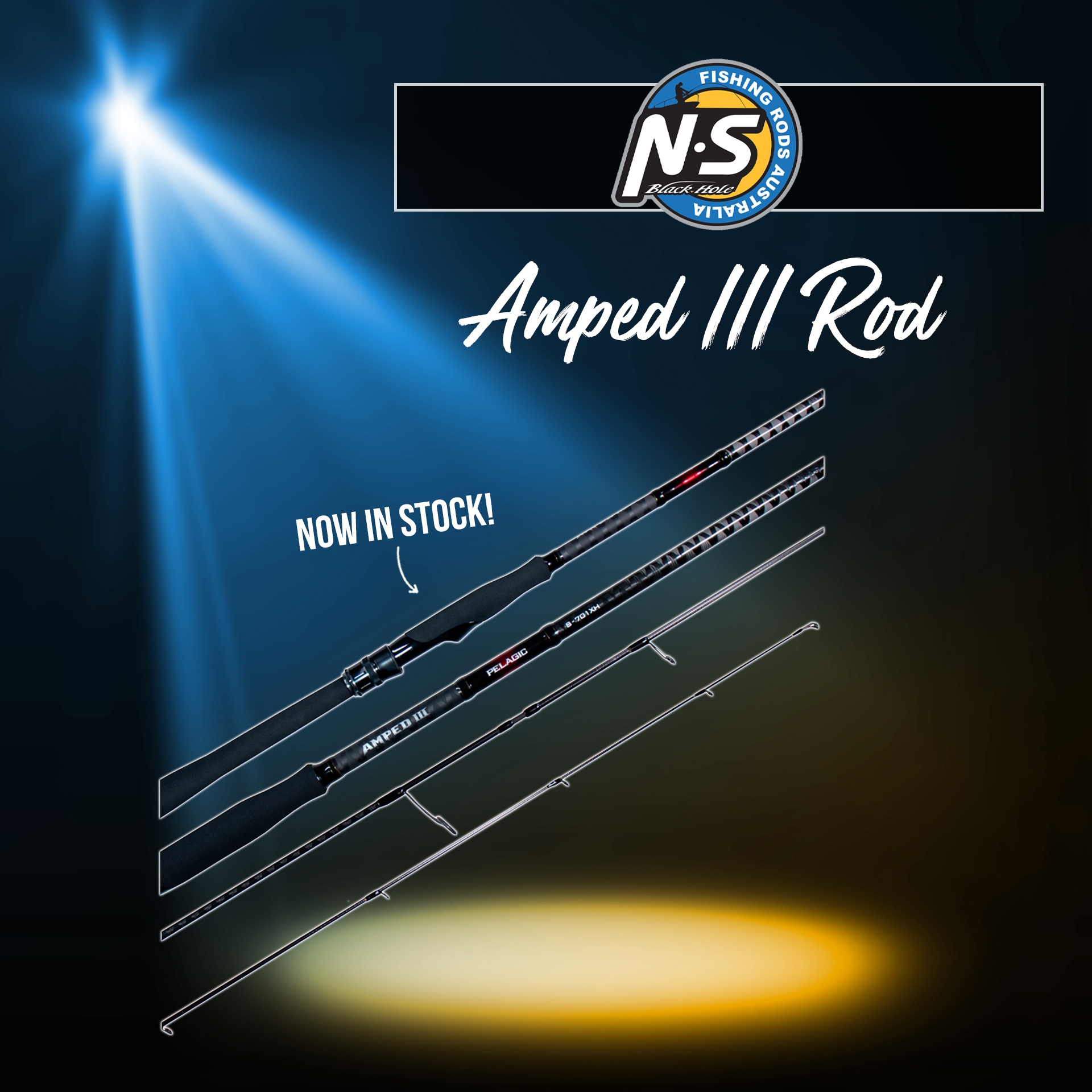New - NS Black Hole Amped III Rod