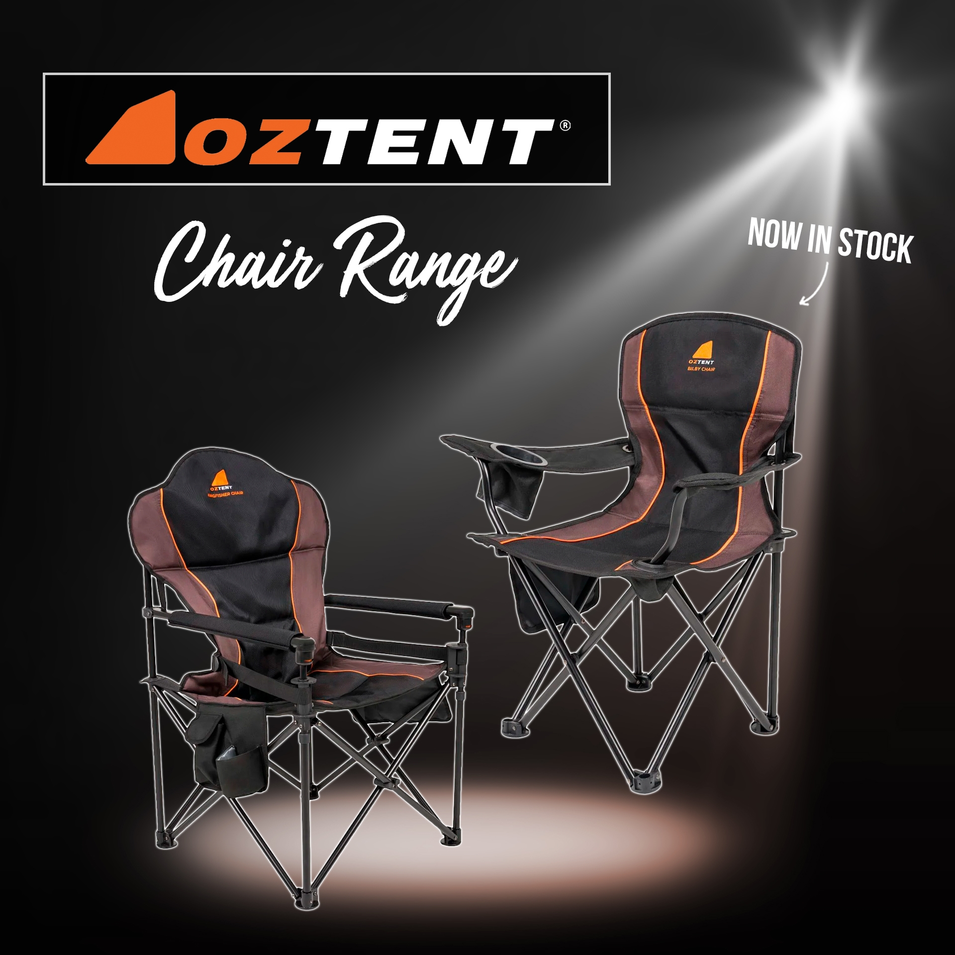 New - OZTENT Chair range