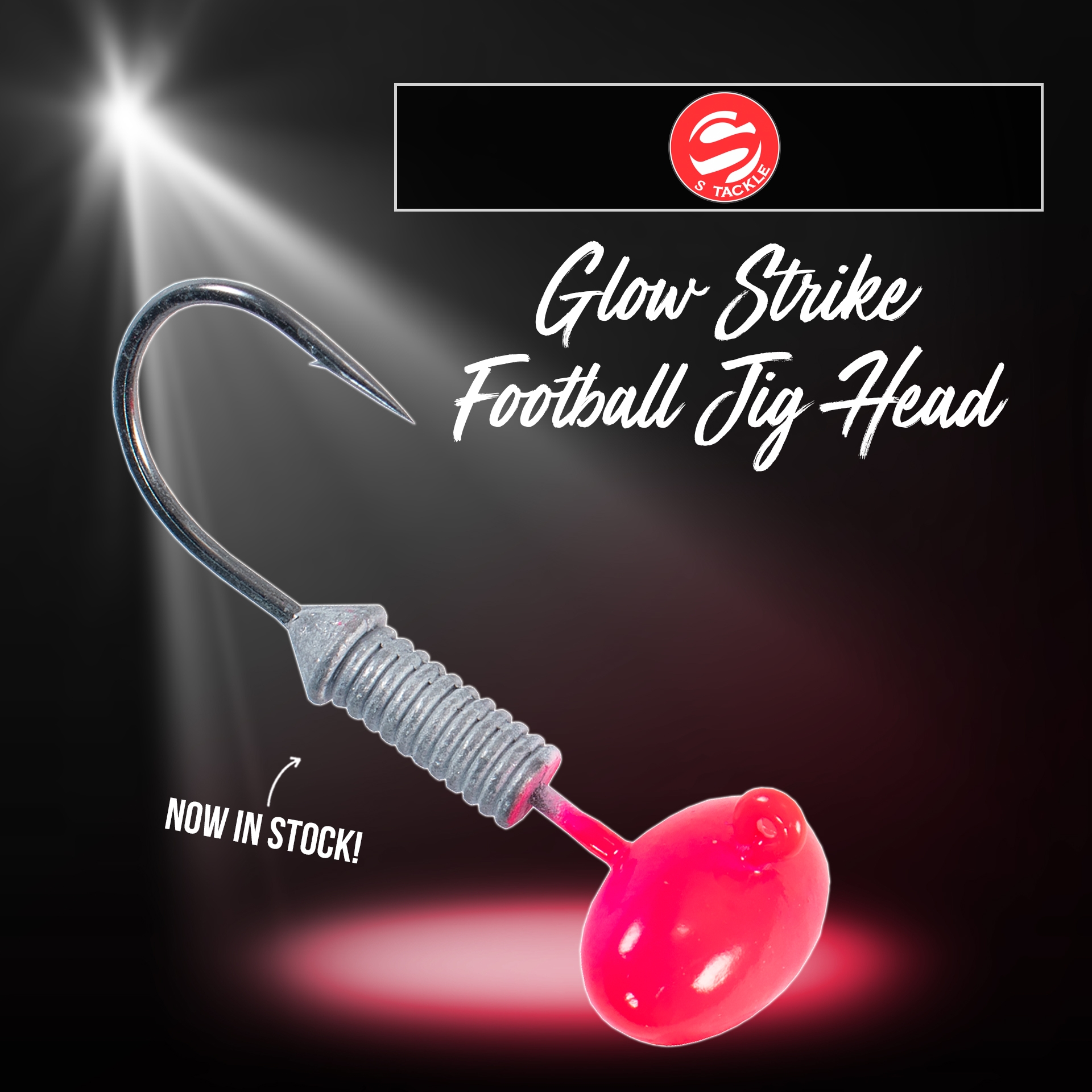 New - S TACKLE GLOW STRIKE FOOTBALL JIG HEAD