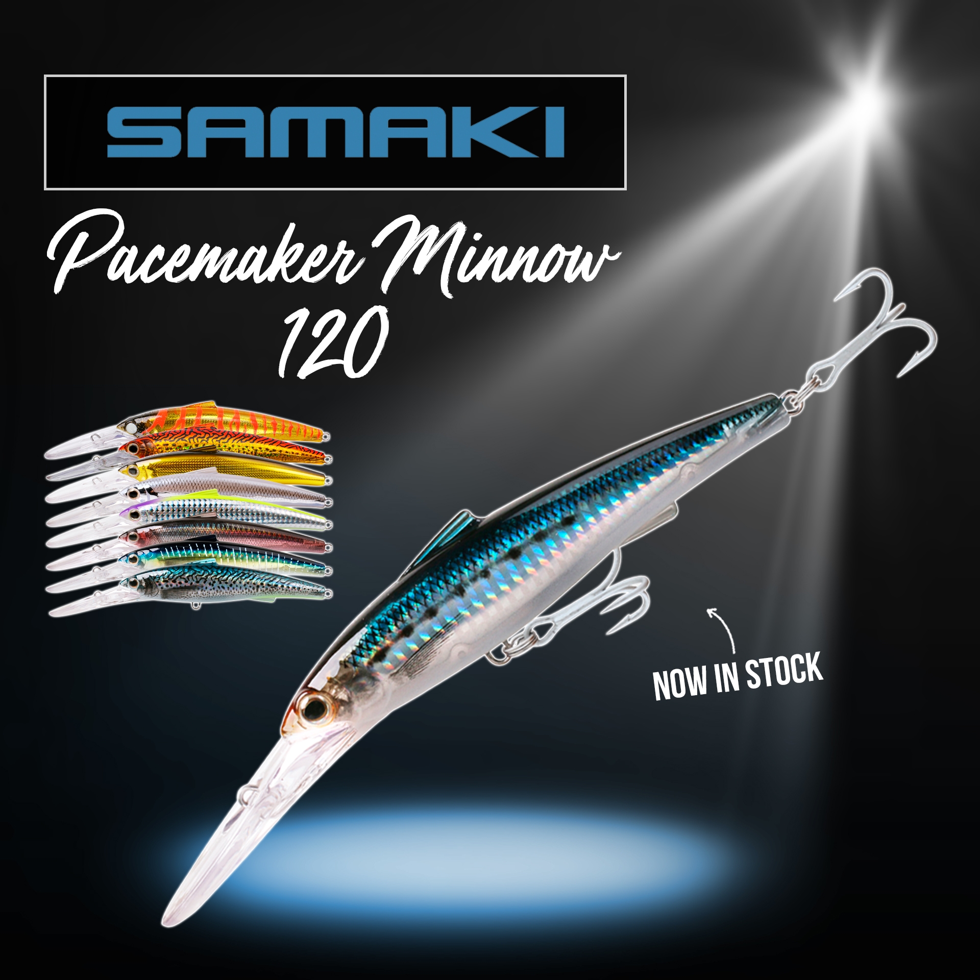 New - SAMAKI PACEMAKER MINNOW LURE 120MM