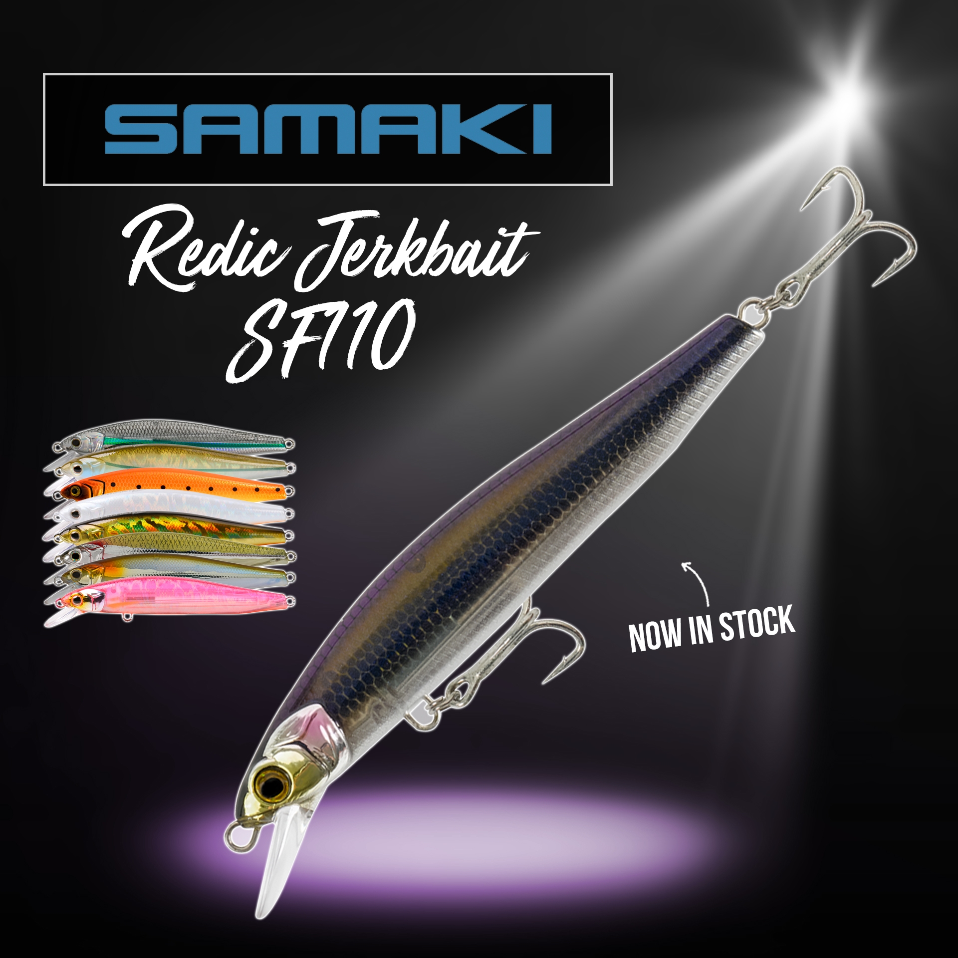 New - SAMAKI REDIC JERKBAIT SF110 LURE