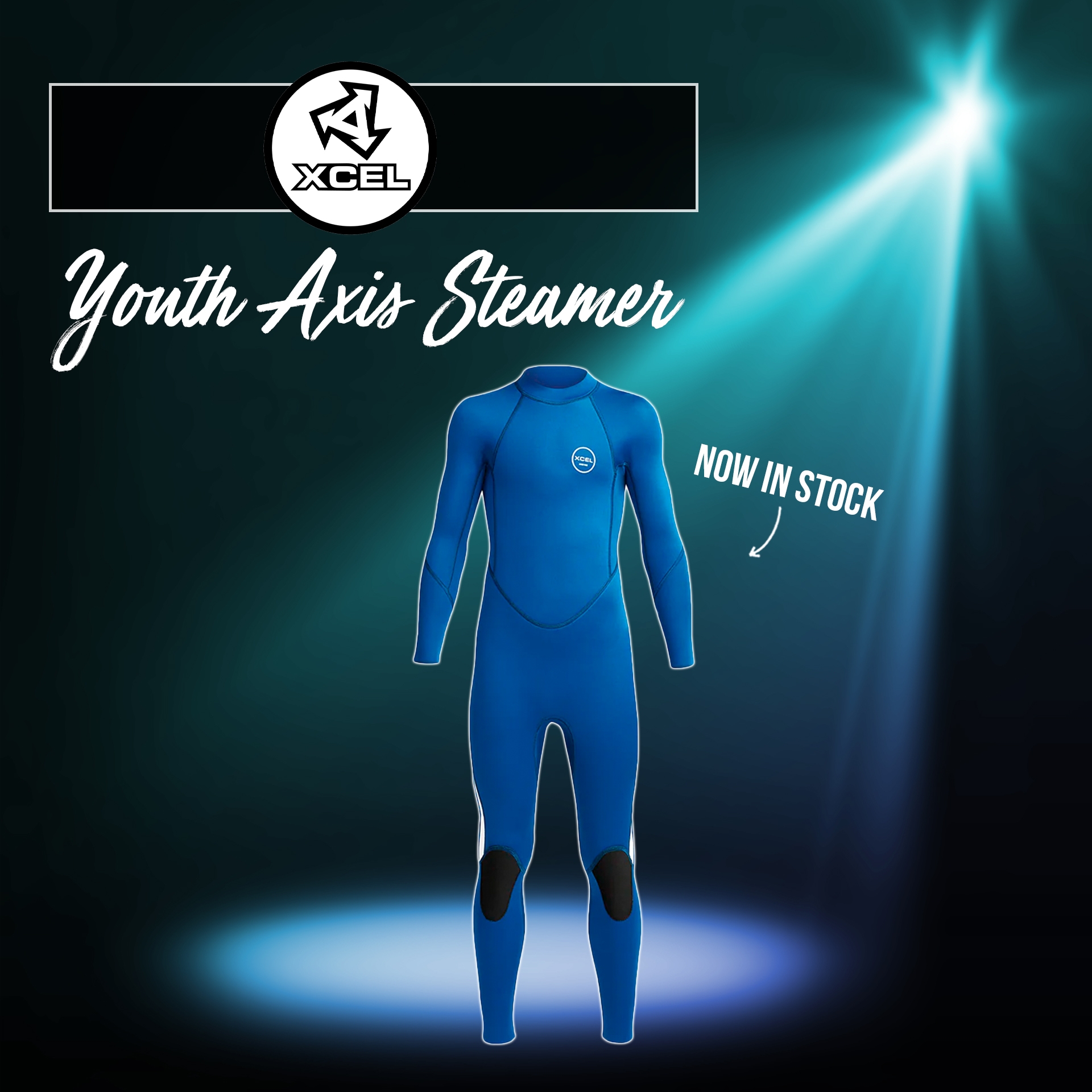 New - Xcel Youth Axis 3/2mm Steamer