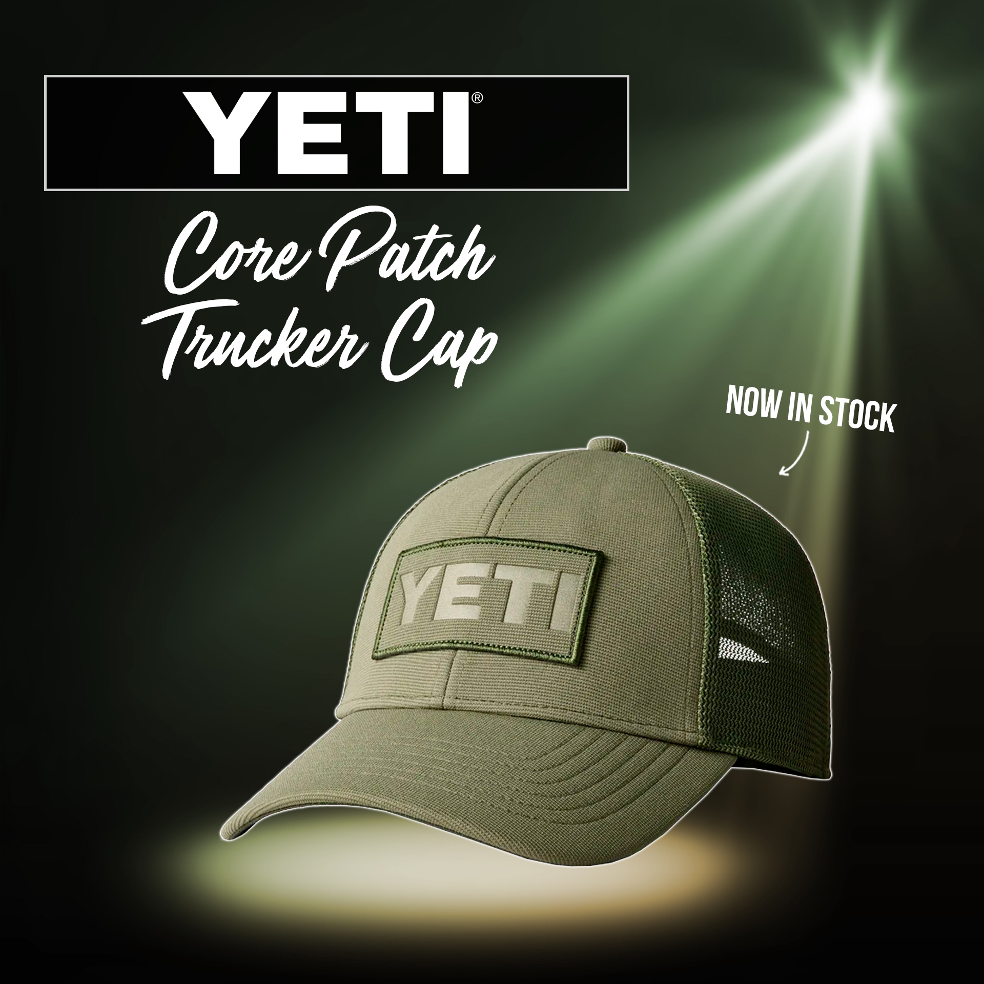 New - Yeti Core Patch Trucker Cap