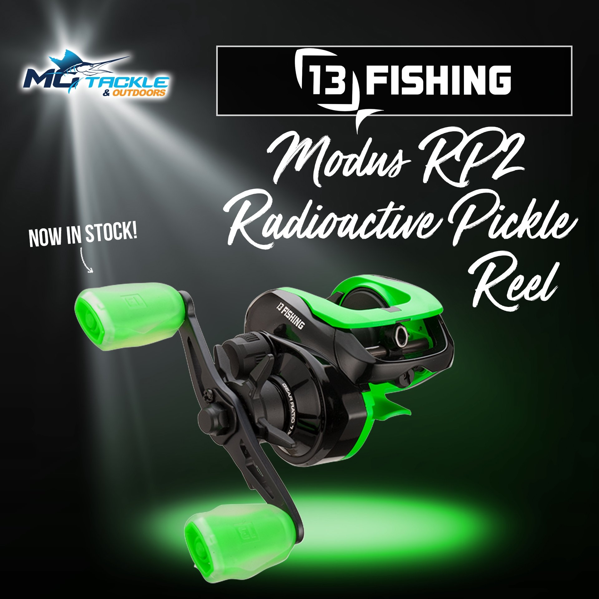 New - 13 Fishing Modus RP2 Radioactive Pickle Baitcast Reel