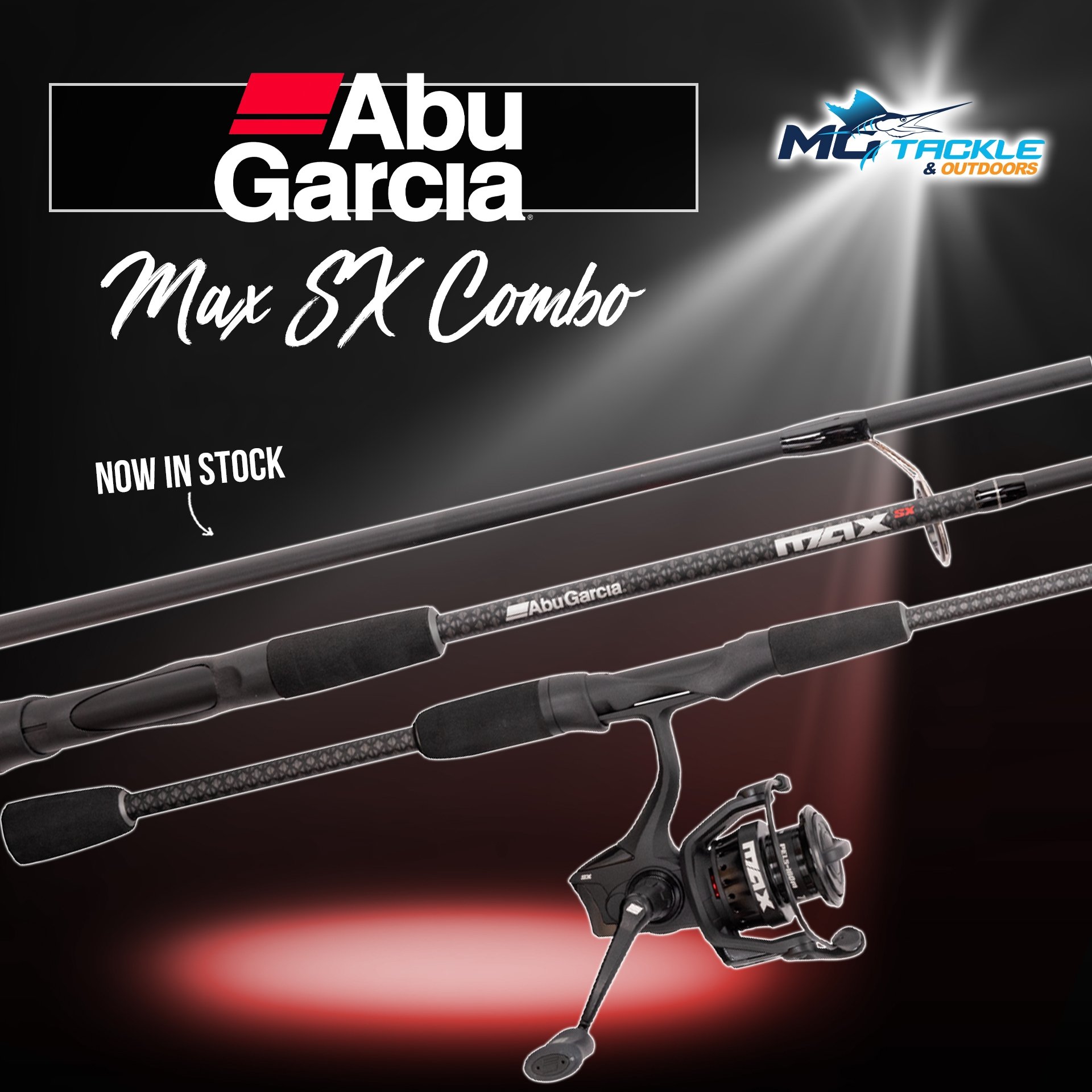 New - ABU GARCIA MAX SX SPIN COMBO