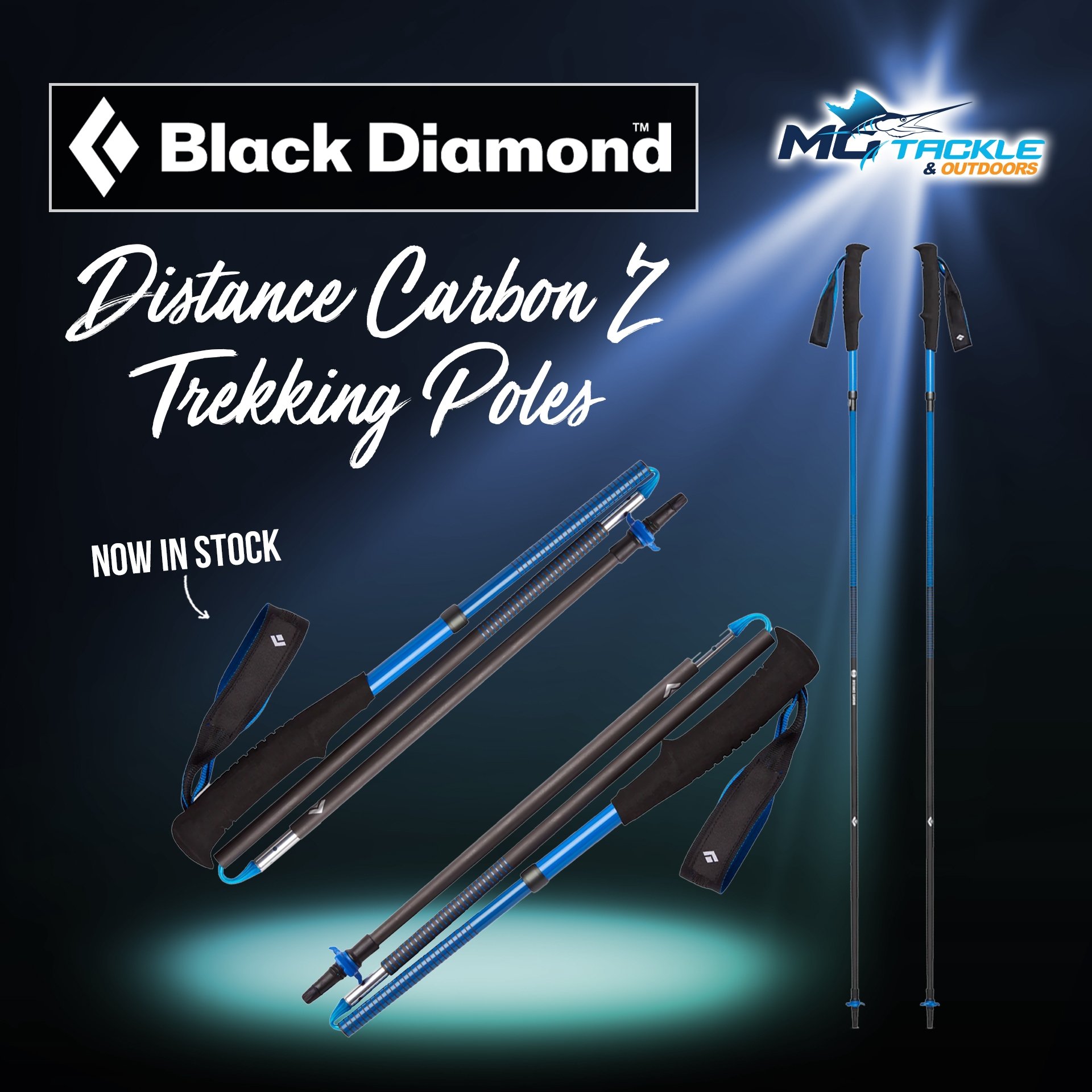 New - Black Diamond Distance Carbon Z Trekking Poles